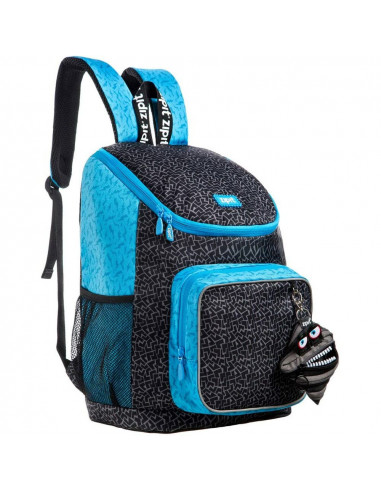 Rucsac ZIPIT Wildlings Premium, buzunare laterale - negru +