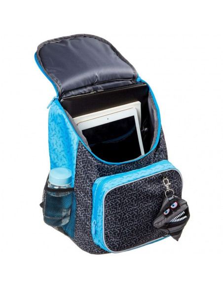 Rucsac ZIPIT Wildlings Premium, buzunare laterale - negru +