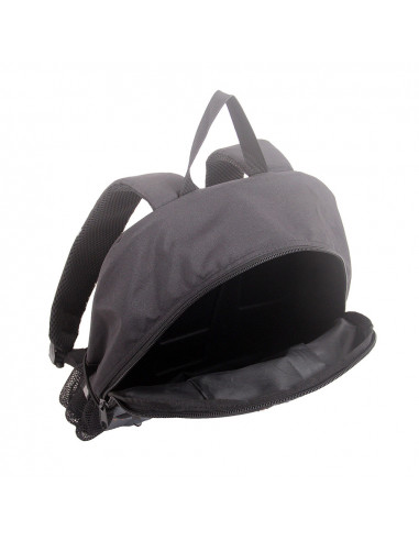 Rucsac negru LEGO M-Line, cu buzunar frontal - design gri