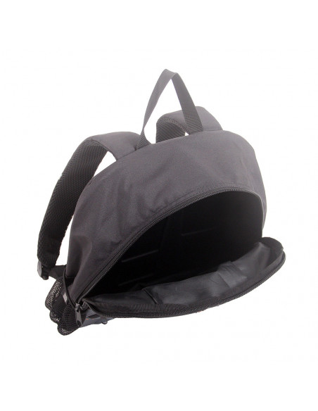 Rucsac negru LEGO M-Line, cu buzunar frontal - design gri
