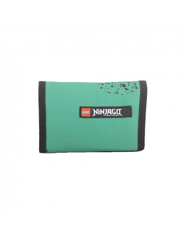 Portofel textil LEGO M-Line - design verde NinjaGo