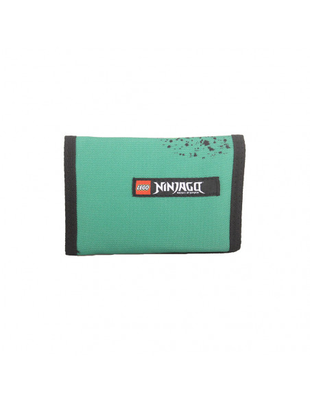 Portofel textil LEGO M-Line - design verde NinjaGo