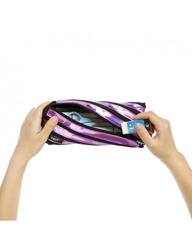 Penar cu fermoar, ZIPIT Metallic - mov,ZP-423061