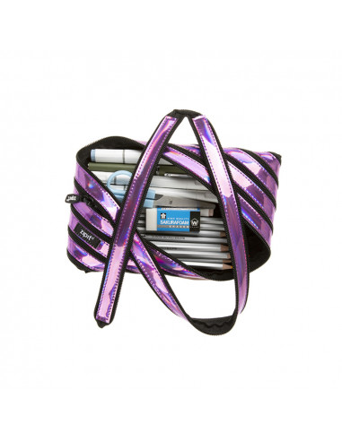 Penar cu fermoar, ZIPIT Metallic Jumbo - mov,ZP-423092