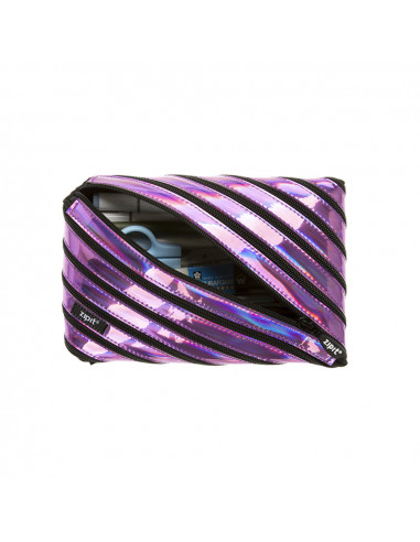 Penar cu fermoar, ZIPIT Metallic Jumbo - mov,ZP-423092
