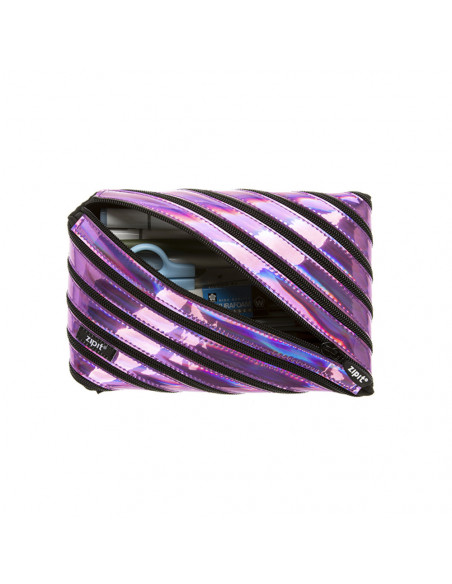Penar cu fermoar, ZIPIT Metallic Jumbo - mov,ZP-423092