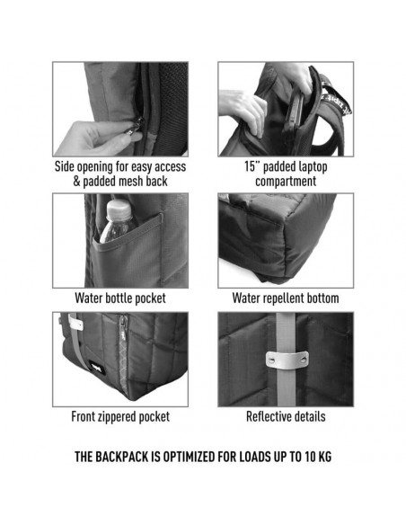 Rucsac ZIPIT Puffer Premium - albastru cu banda rosie,ZP-421432