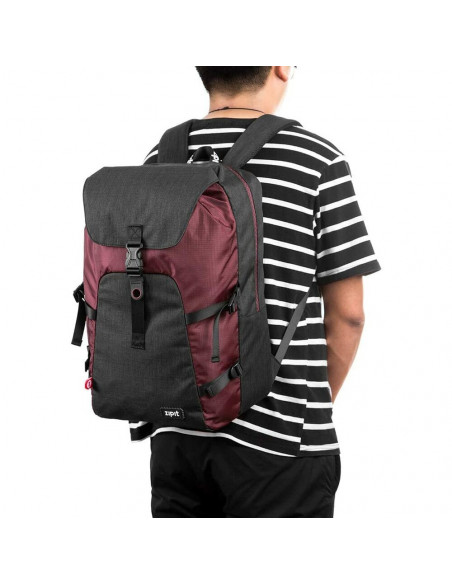 Rucsac ZIPIT Metro Premium - visiniu cu negru,ZP-421593 Rucsac ZIPIT Metro Premium - visiniu cu negru,ZP-421593