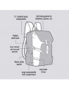 Rucsac ZIPIT Metro Premium - visiniu cu negru,ZP-421593