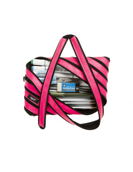 Penar cu fermoar, ZIPIT Neon Jumbo - roz,ZP-423009