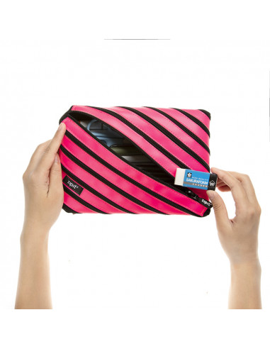 Penar cu fermoar, ZIPIT Neon Jumbo - roz,ZP-423009