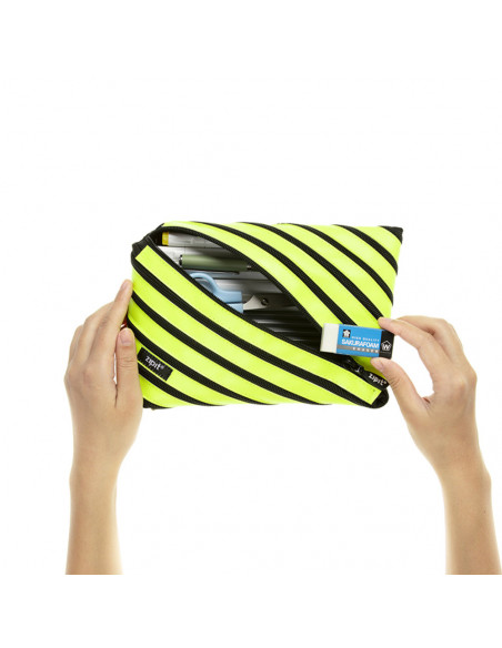 Penar cu fermoar, ZIPIT Neon Jumbo - galben,ZP-423023