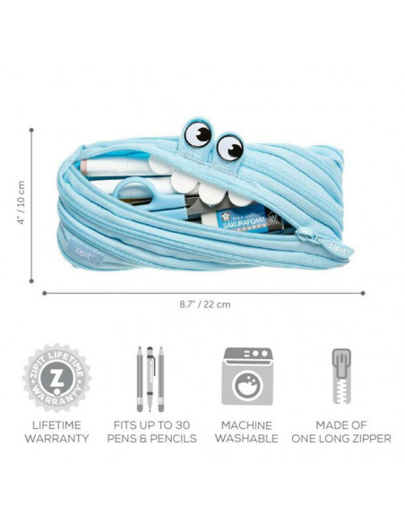 Penar cu fermoar, ZIPIT Gorge Monster - albastru,ZP-423122