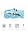 Penar cu fermoar, ZIPIT Gorge Monster - albastru,ZP-423122
