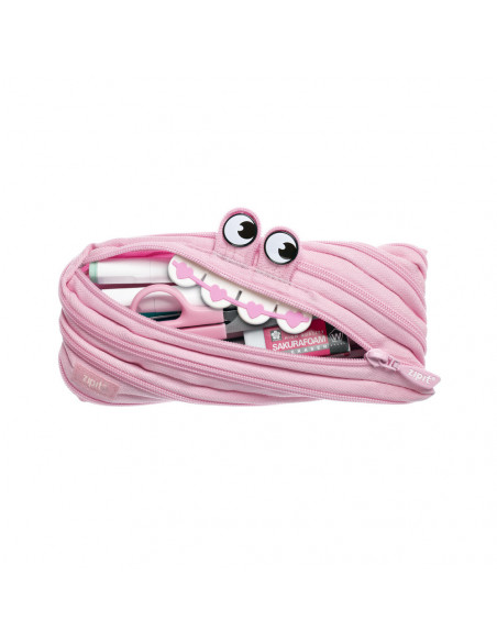 Penar cu fermoar, ZIPIT Gorge Monster - roz,ZP-423139