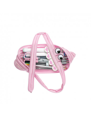 Penar cu fermoar, ZIPIT Gorge Monster - roz,ZP-423139