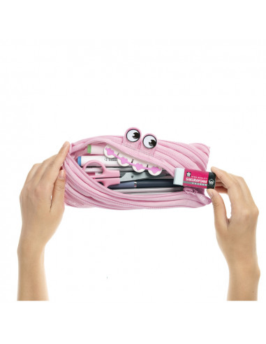 Penar cu fermoar, ZIPIT Gorge Monster - roz,ZP-423139