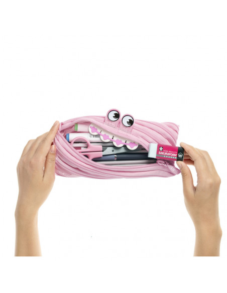 Penar cu fermoar, ZIPIT Gorge Monster - roz,ZP-423139