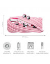 Penar cu fermoar, ZIPIT Gorge Monster - roz,ZP-423139