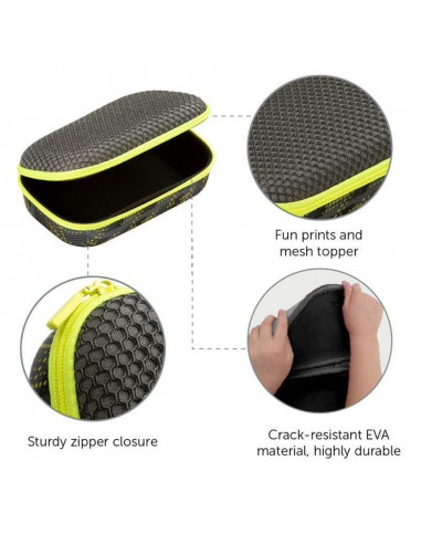 Penar cu fermoar, ZIPIT Mesh - negru cu galben,ZP-426352