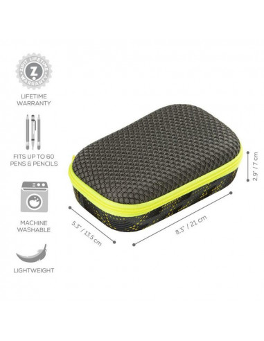 Penar cu fermoar, ZIPIT Mesh - negru cu galben,ZP-426352