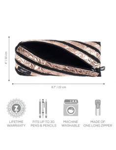 Penar cu fermoar, ZIPIT Metallic - bronz,ZP-192433 2