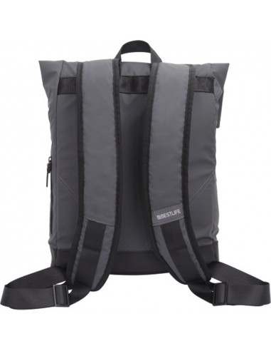 Rucsac BESTLIFE La Minor - gri - laptop 16 inch, charge pentru