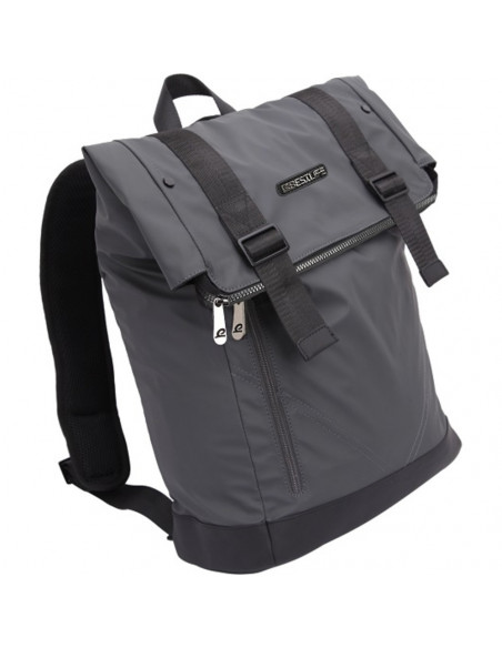 Rucsac BESTLIFE La Minor - gri - laptop 16 inch, charge pentru