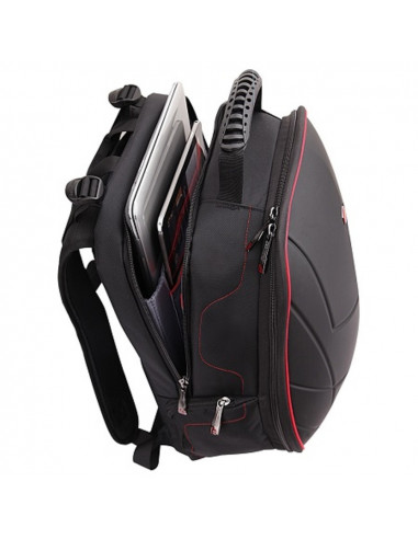 Rucsac BESTLIFE Gaming Assailant - negru/rosu - laptop 17 inch