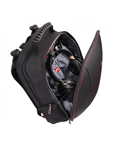 Rucsac BESTLIFE Gaming Assailant - negru/rosu - laptop 17 inch