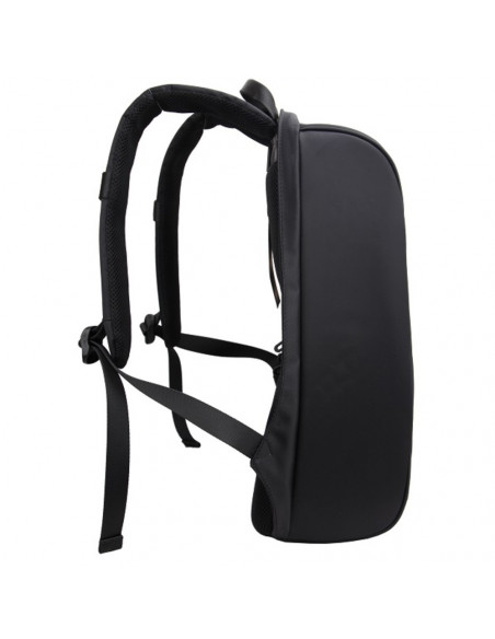 Rucsac BESTLIFE Travel Safe - negru/albastru - laptop 16 inch