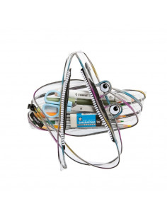 Penar cu fermoar, ZIPIT Clear Monster - curcubeu,ZP-426505 2
