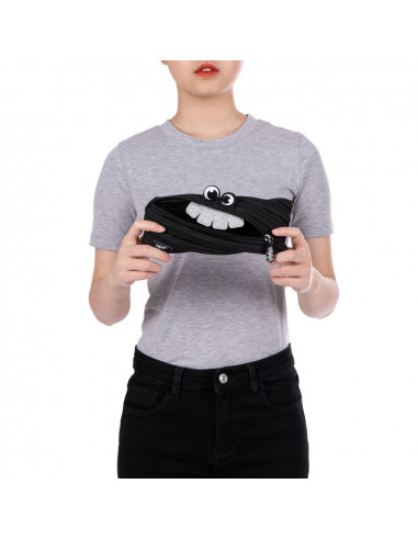 Penar cu fermoar, ZIPIT Party Monster - negru,ZP-427687