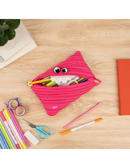 Penar cu fermoar, ZIPIT Party Monster Jumbo - roz,ZP-427779