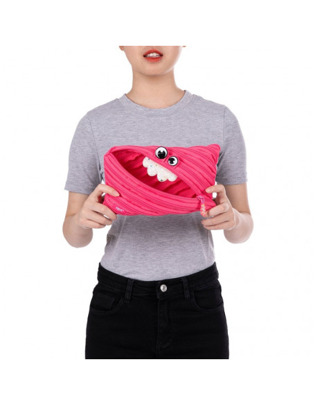 Penar cu fermoar, ZIPIT Party Monster Jumbo - roz,ZP-427779