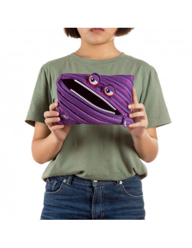 Penar cu fermoar, ZIPIT Wildlings Jumbo - violet,ZP-147973