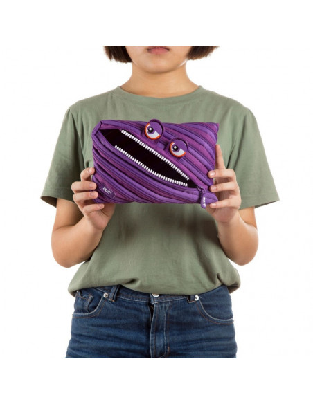 Penar cu fermoar, ZIPIT Wildlings Jumbo - violet,ZP-147973