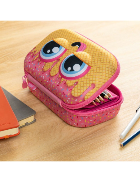 Penar cu fermoar, ZIPIT Creatures Storage box - inghetata