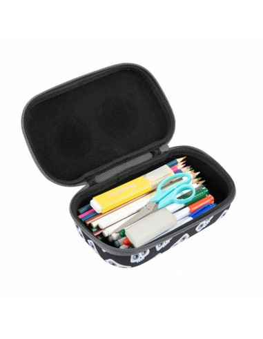 Penar cu fermoar, ZIPIT Creatures Storage box - craniu negru cu