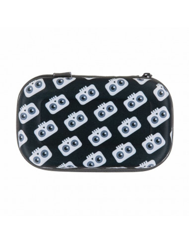 Penar cu fermoar, ZIPIT Creatures Storage box - craniu negru cu