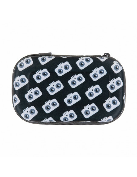 Penar cu fermoar, ZIPIT Creatures Storage box - craniu negru cu