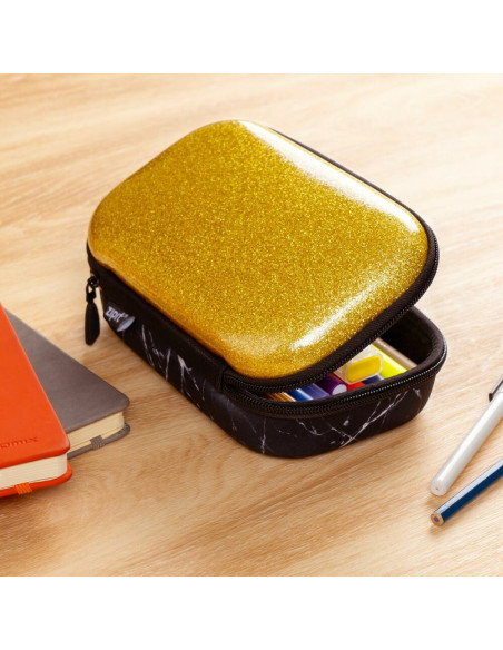 Penar cu fermoar, ZIPIT Glitter Storage box - auriu,ZP-428912