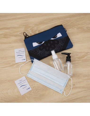 Penar dublu cu fermoar si masca material textil, ZIPIT Face-It