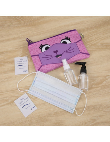 Penar dublu cu fermoar si masca material textil, ZIPIT Face-It