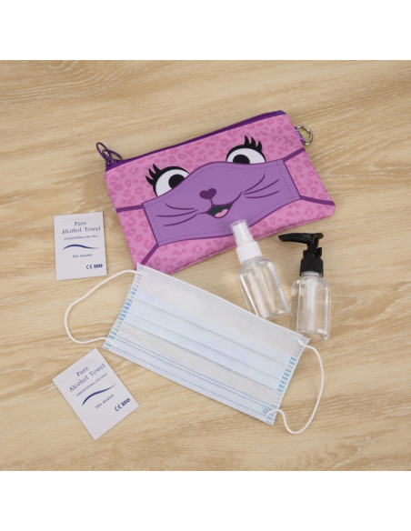 Penar dublu cu fermoar si masca material textil, ZIPIT Face-It