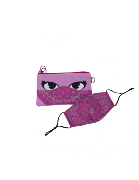 Penar dublu cu fermoar si masca material textil, ZIPIT Face-It