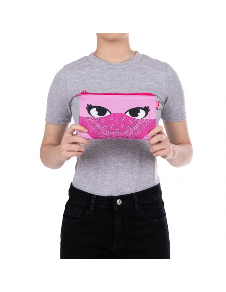 Penar dublu cu fermoar si masca material textil, ZIPIT Face-It