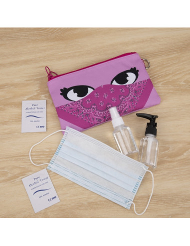 Penar dublu cu fermoar si masca material textil, ZIPIT Face-It