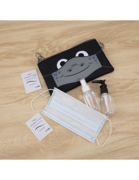 Penar dublu cu fermoar si masca material textil, ZIPIT Face-It