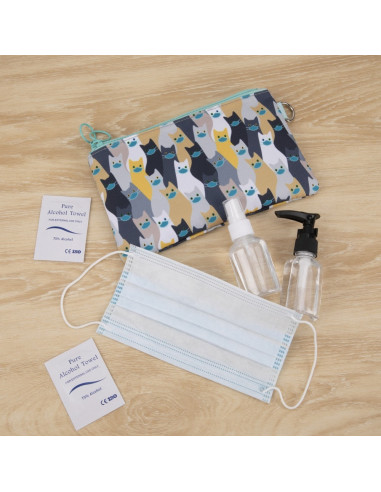 Penar dublu cu fermoar si masca material textil, ZIPIT Face-It